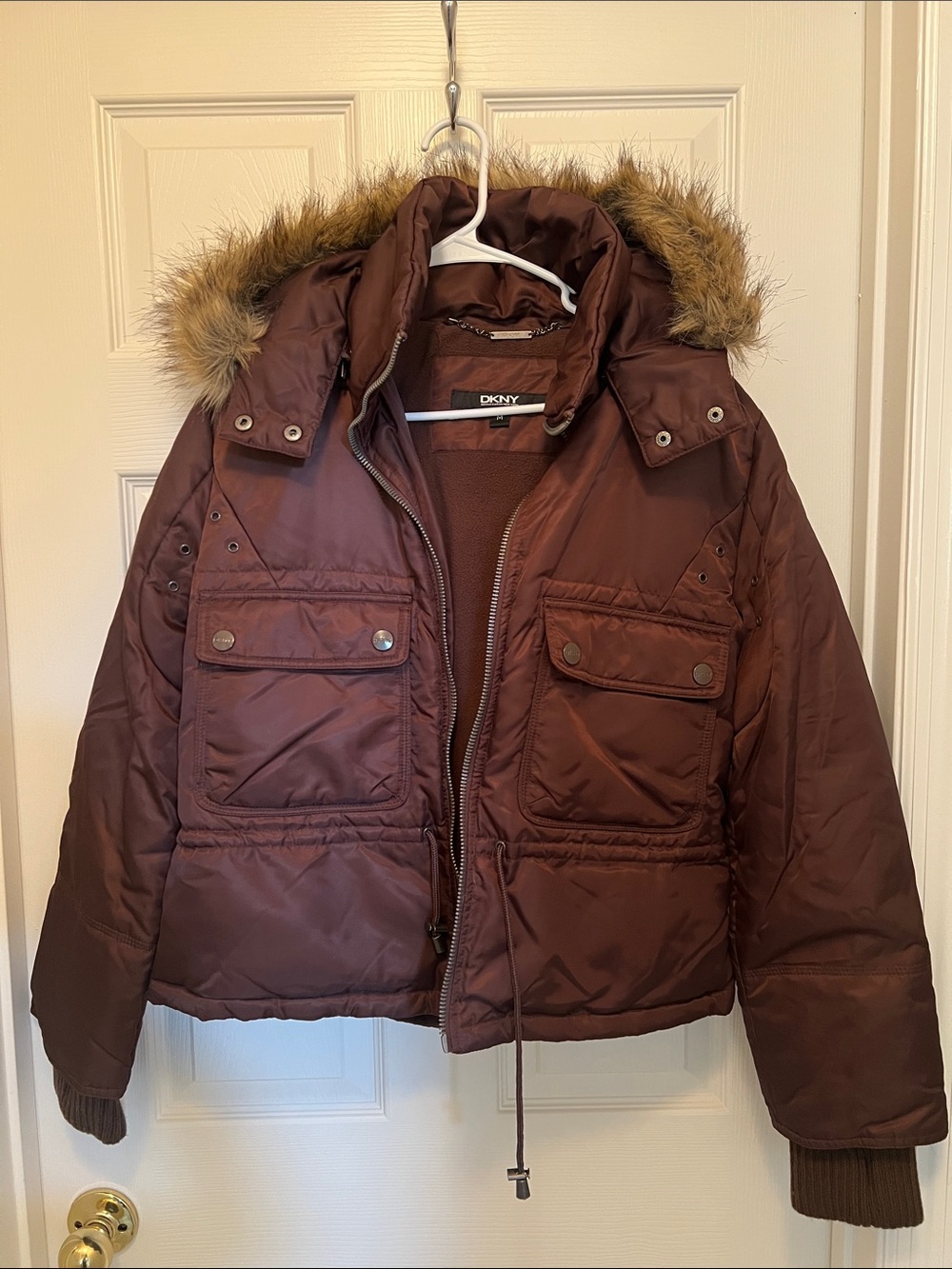 DKNY Winter brown jacket!